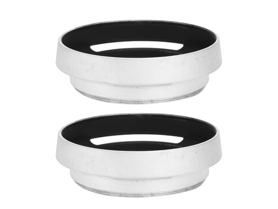 2pcs Aluminium Alloy Hollow Out Lens Hood 58 Mm For Leica Camera Silver LAXISCREED