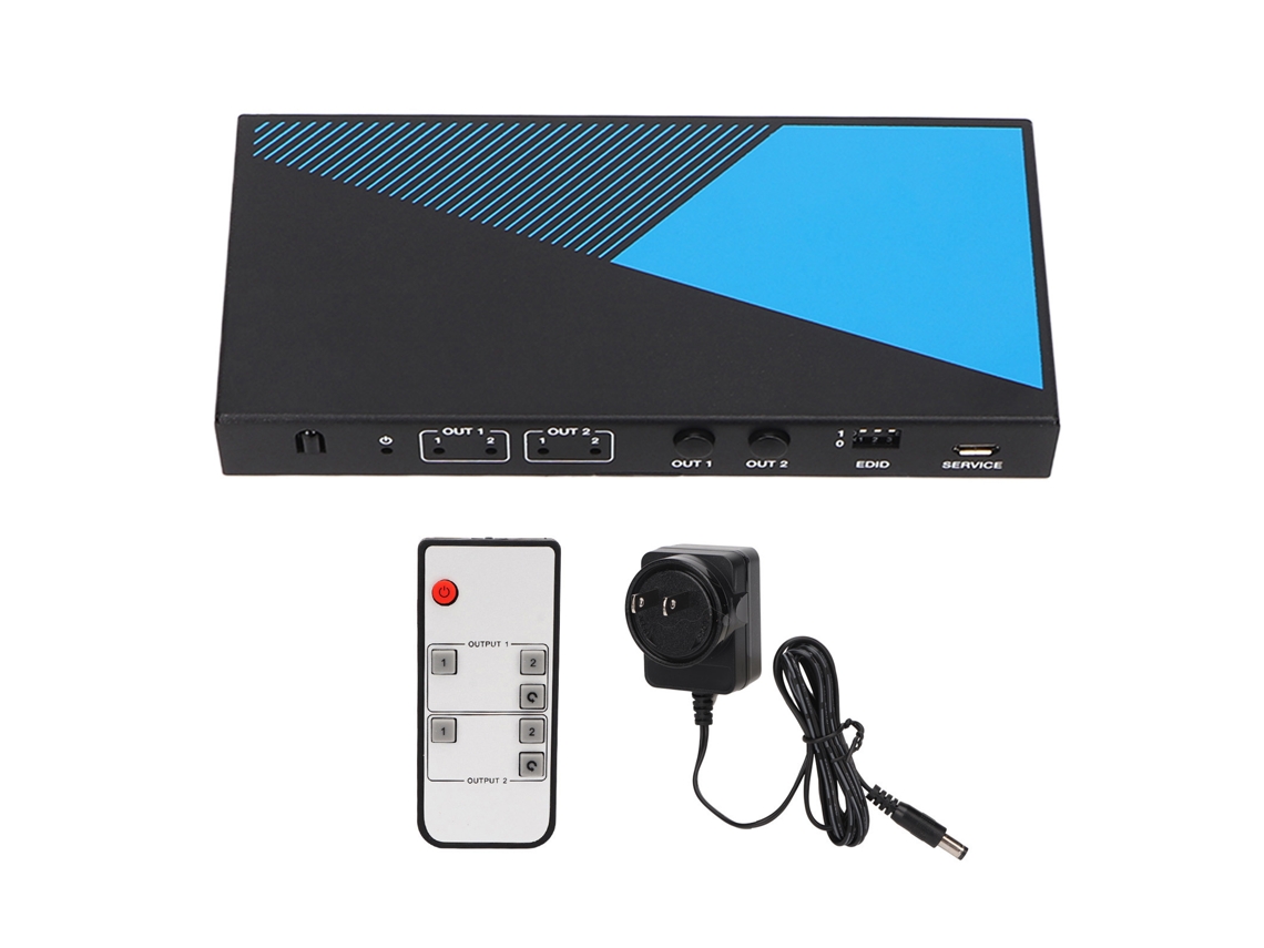 Switch Hdmi EOOCOO, interface 2x2 8k60hz, gerenciamento Edid