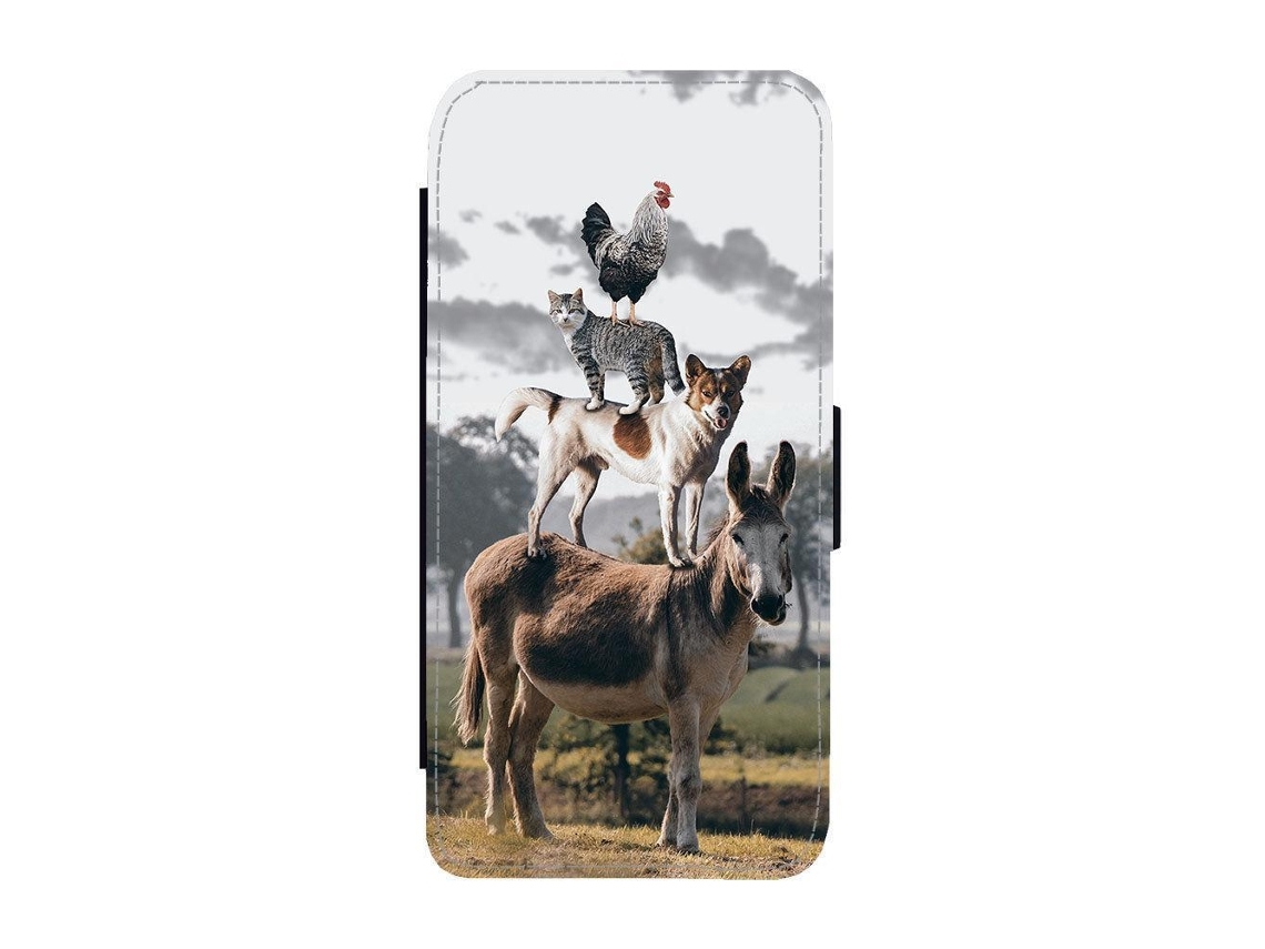 Capa Flip Para Apple Iphone Air Com Tema De Animais