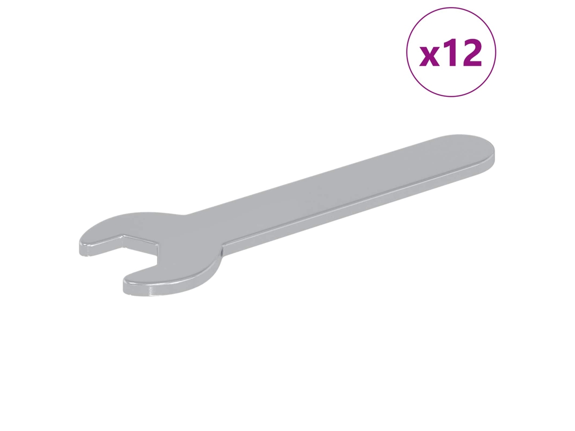 Maison Exclusive - Chave 12 Unid. Prateado 10 Mm Ferro