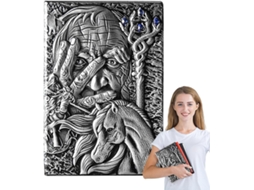 Diário Em Couro Com Relevo, Caderno De Anotações, Bloco De Desenho, 200 Páginas, Agenda, De Notas, Presente