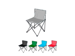 Jardin202 - Silla Plegable De Camping Ligera Sin Reposabrazo | Silla De Exterior Ideal Para Acampada, Picnic O Pesca Gris |  (gris)
