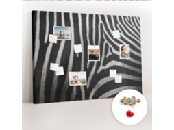 Quadro De Cortiça Com Impressão Padrão De Zebra Para O Quarto Das Crianças Espelharte (140x100 Cm)