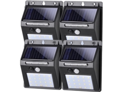 Luminária solar externa Brilvibera, luminária solar LED com sensor de movimento, para jardim.