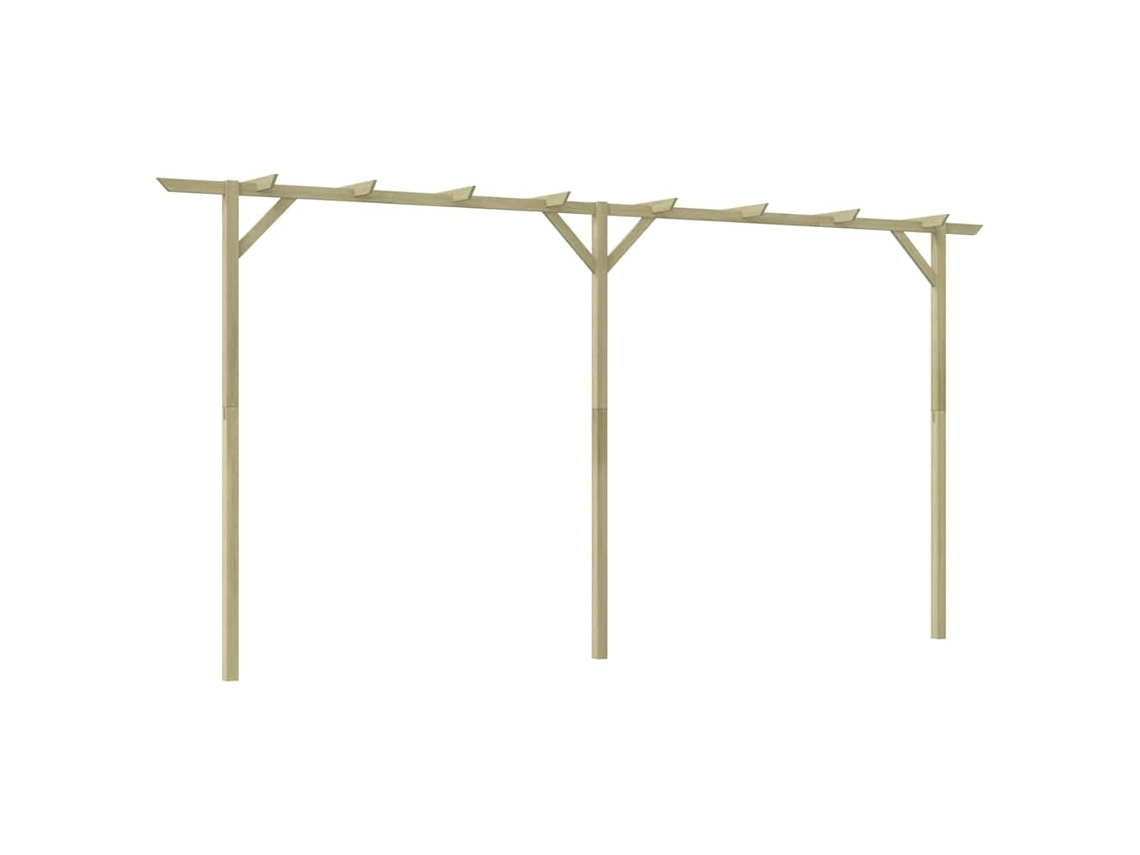 vidaXL Pérgola de jardim 400x40x205 cm madeira