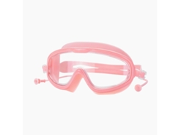 Óculos de Natação Anti fog Grande Quadro Rosa Unisex