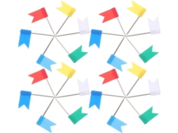 100 Mini Tachinhas Vermelhas Para Quadros De Cortiça, Reutilizáveis Para Mapas E Anotações, Perfeitas Para Artesanato E