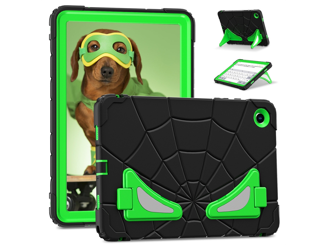 Capa Para Samsung Galaxy Tab A9 8.7 Polegadas Com Suporte Resistente A Impactos Henten Home Verde