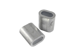 Casquillo aluminio din 3093-4mm b-100