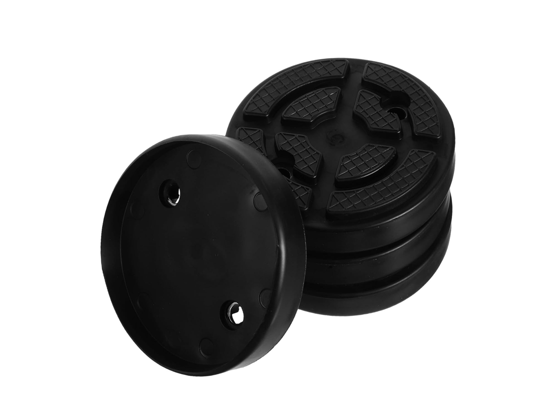 Almofadas De Elevação De Borracha Preta Para Pontes, Conjunto De 4, 10,8 Cm