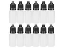 Garrafa de Colírio de 10ml, Pe, Squeezable, com Tampas