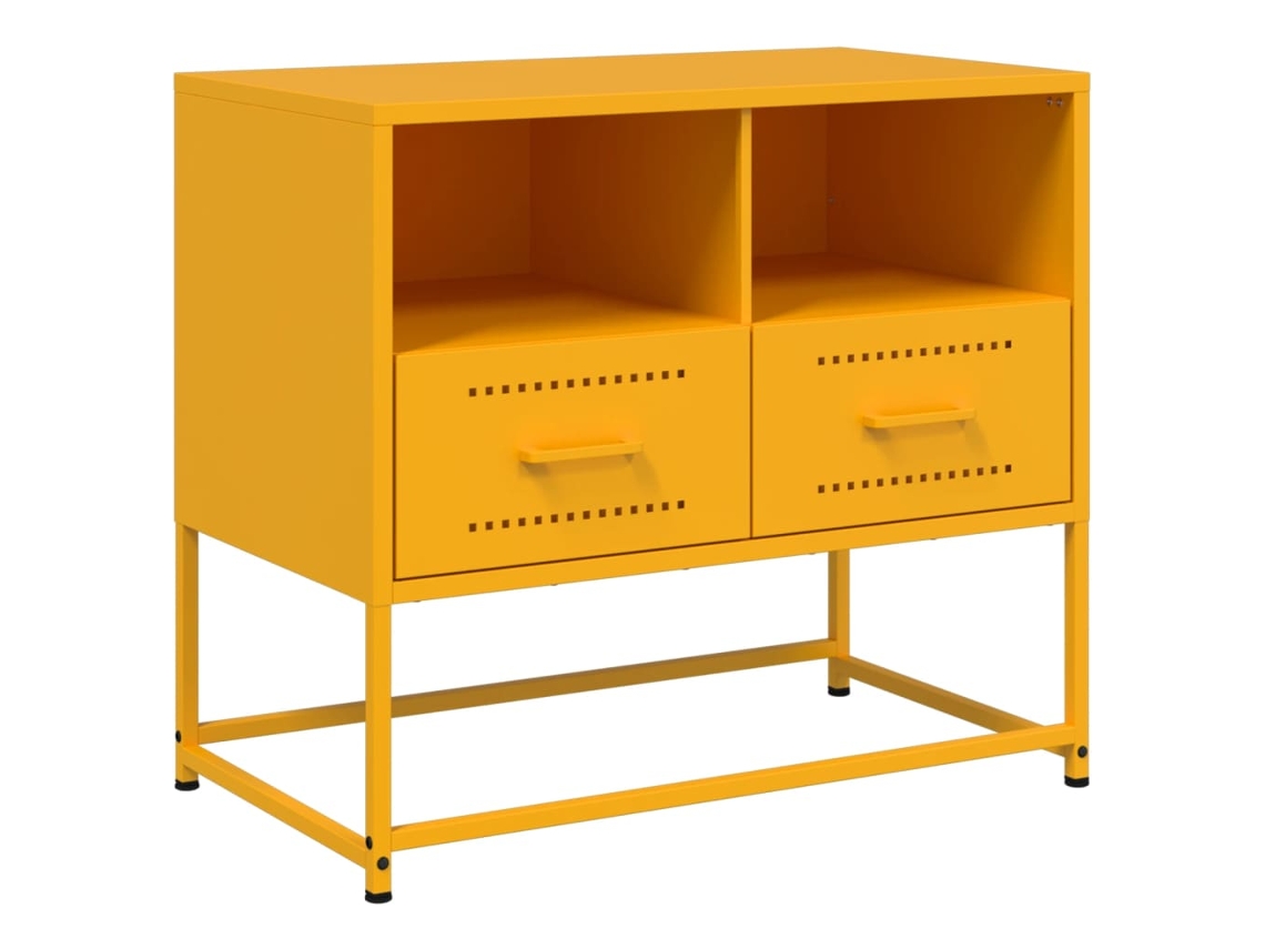 Tv Cabinet, Tv Cabinets Vidaxl Amarelo Aço (n/a)