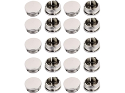 Tampas de Furo para Conectores Cabos Montagem Embutida Redondas Plástico Móveis, 28 Mm Diâmetro, 20 CHABERLU