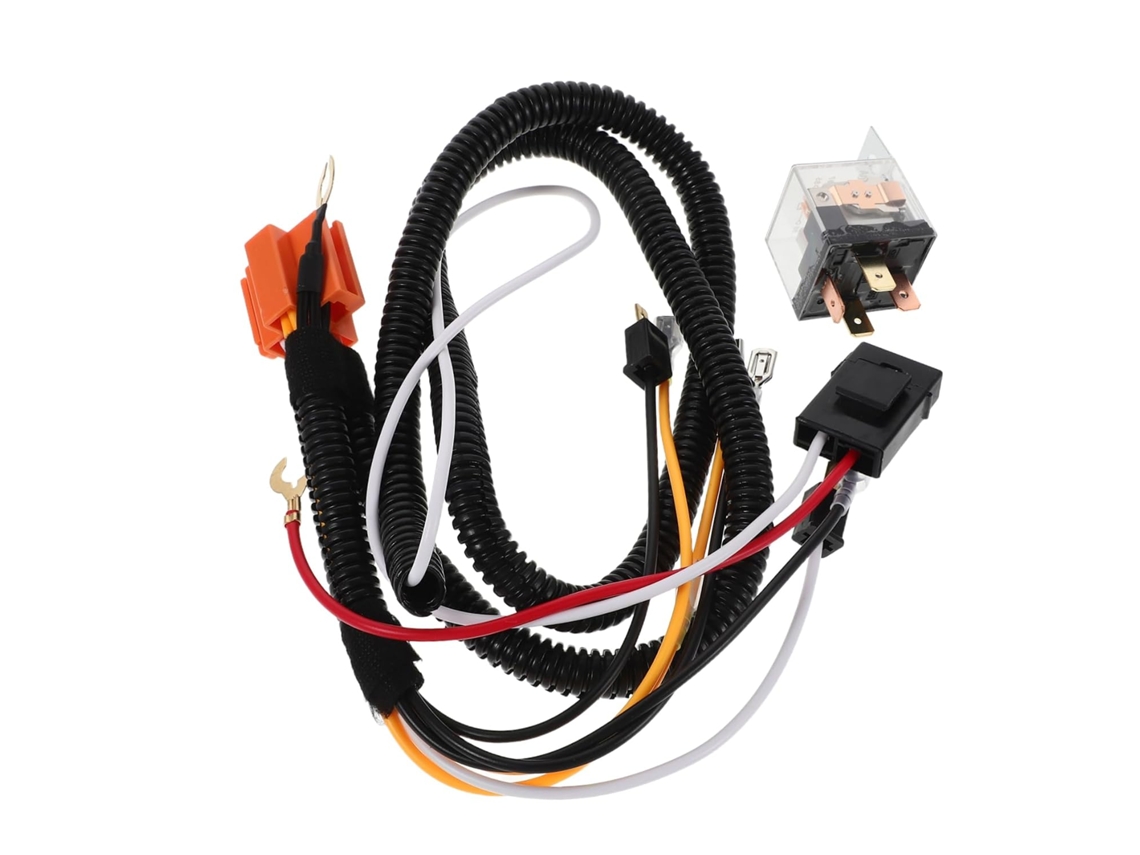 Kit Relé Buzina, Chicote Elétrico Reforçado para Caminhão, Carro e Barco.