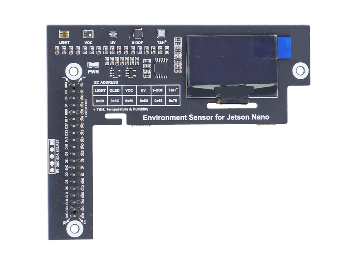 Placa De Expansão De Sensores Ambientais Com Oled 1.3 Polegadas E Comunicação I2c