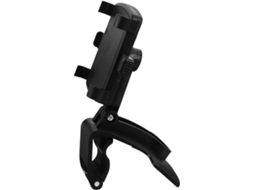 Suporte Veicular para Celular com GPS em ABS Preto, Seguro e Inclinado.