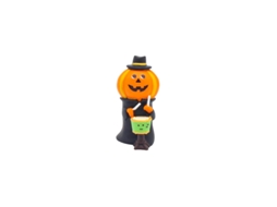 Decoração De Halloween Com Gato Palhaço, Abóbora E Cenário Miniatura Da Laxiscreed