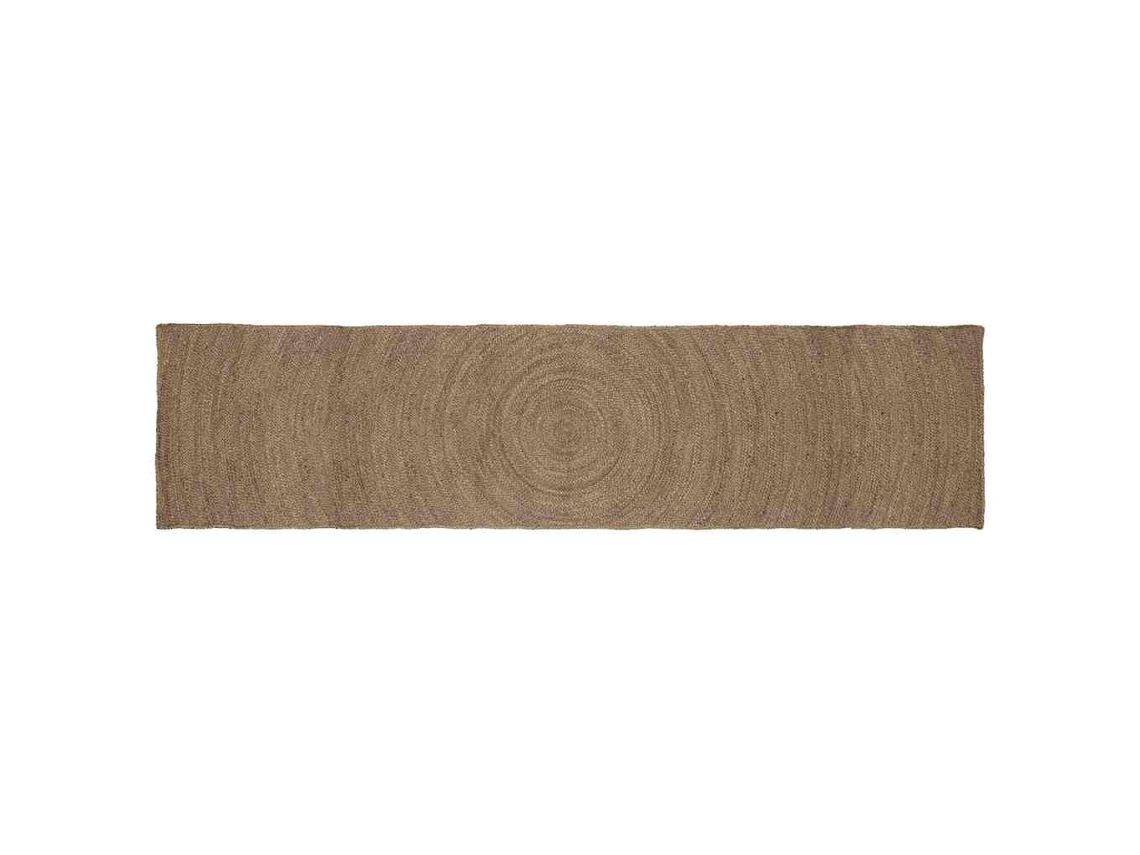 Conjunto 1 Tapete De Área Vidaxl Cinzento Juta (80 X 400 Cm)