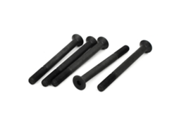 Parafuso de Cabeça Chata com Rosca Parcial M8x90mm Grau 10.9 23mm Preto 5 Peças CHABERLU