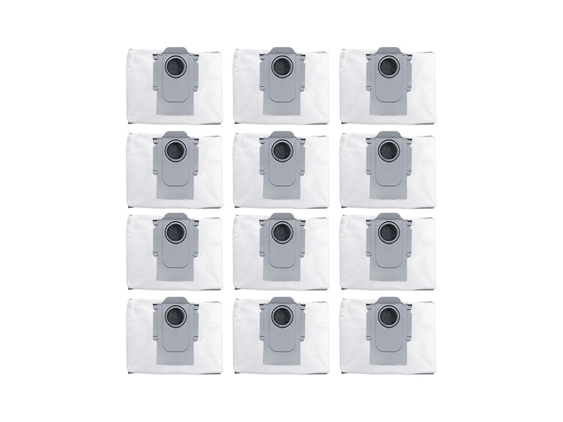 12 Peças Compatíveis com T8 Plus G10S Pure/Pro G20 Q5 Saco de Pó de Carvão Ativado Peça Sobressalente de Aspirador de Pó-Branco