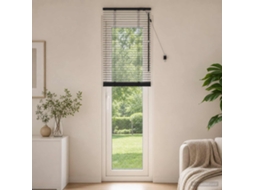 Vidaxl Cortina Veneziana Preto 55 X 250 Cm 35 Mm