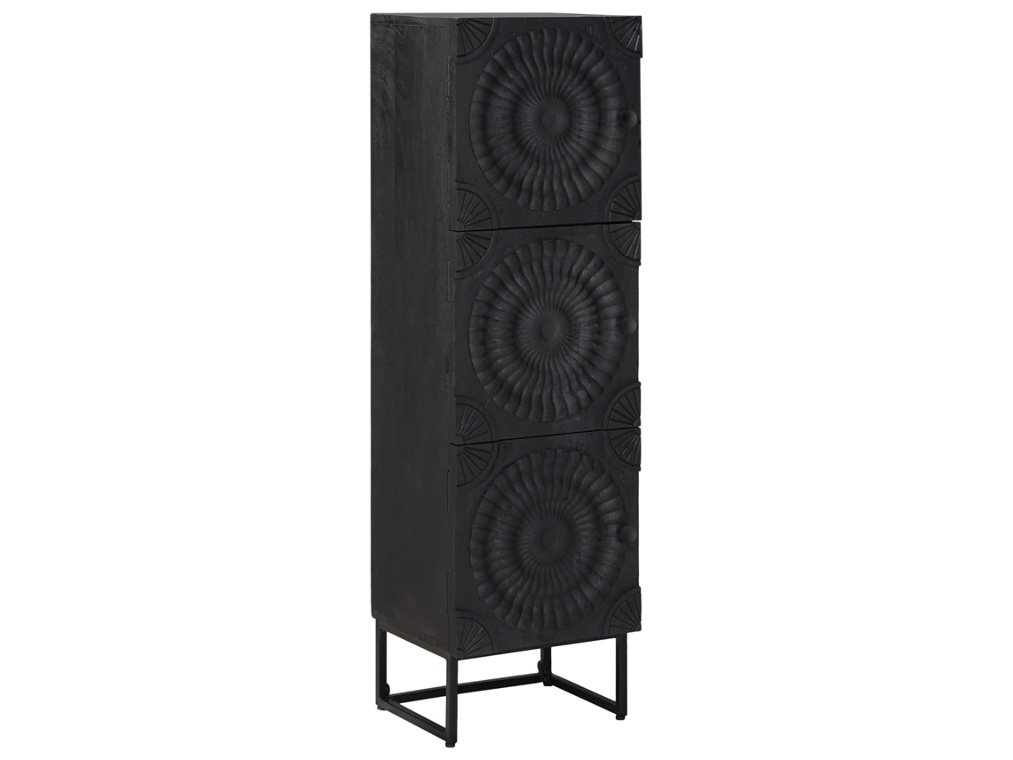 Vidaxl Buffê Preto 35 X 30 X 120 Cm