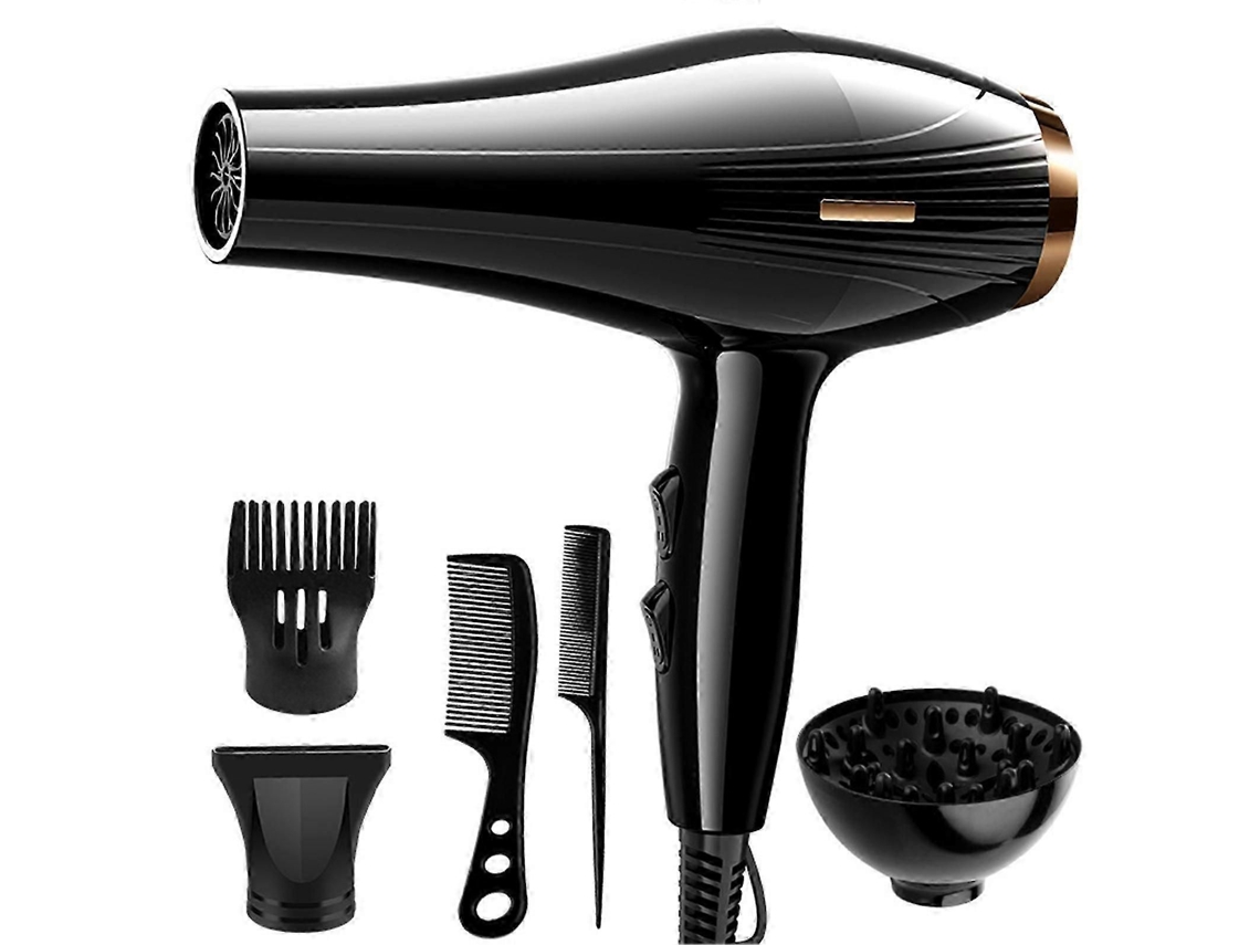 Secador de Cabelo 6 em 1 de Alta Potência e Baixo Ruído: Secagem Rápida, Ar Quente e Frio, Ideal para Uso Doméstico e em Viagens. TAISHENGDA