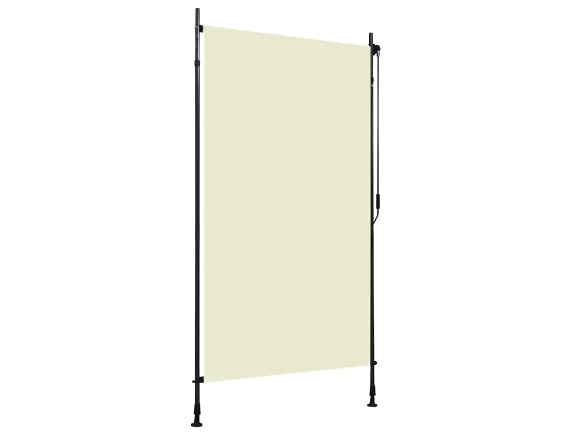 Vidaxl Estore De Rolo Para Exterior 120x270 Cm Creme