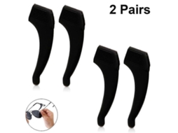 2 Pares de Travas Ouvido Antiderrapantes Silicone para Adultos e Crianças, Óculos, Acessórios Gan Chos Têmpora GOKOCO