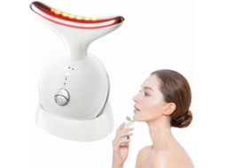 Massageador Facial 7 em 1, Terapia com Luz Vermelha, Rosto e Pescoço, Lifting Portátil GOKOCO