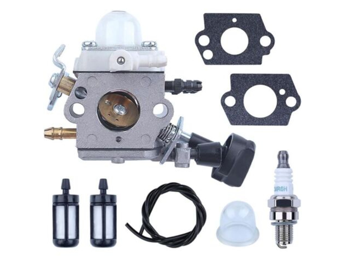 Carburador para soprador Stihl BG86 BG86 C BG56 SH86, carburador com junta + filtro de combustível + mangueira de combustível + vela de ignição, peças de reposição para carburador.