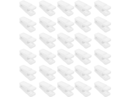 40 prendedores de roupa de plástico, organizadores de roupas multiuso que economizam espaço.