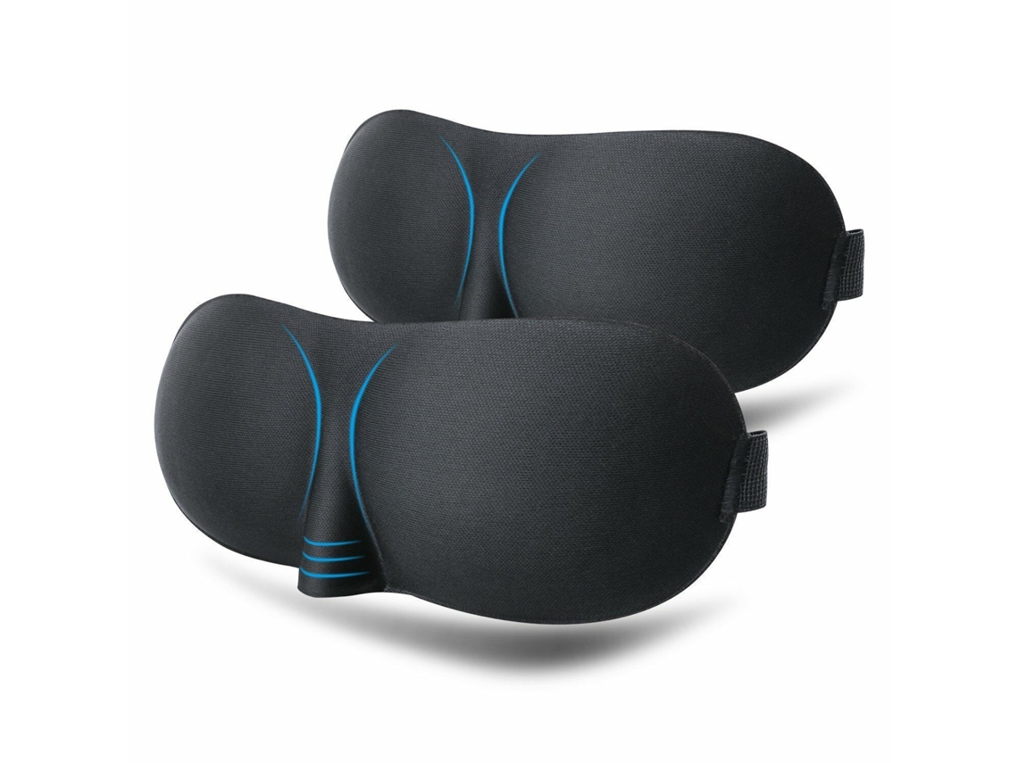 Máscara de Dormir 3d, 2 Peças, Laço Mágico, Tampões de Ouvido AQUAFORGE