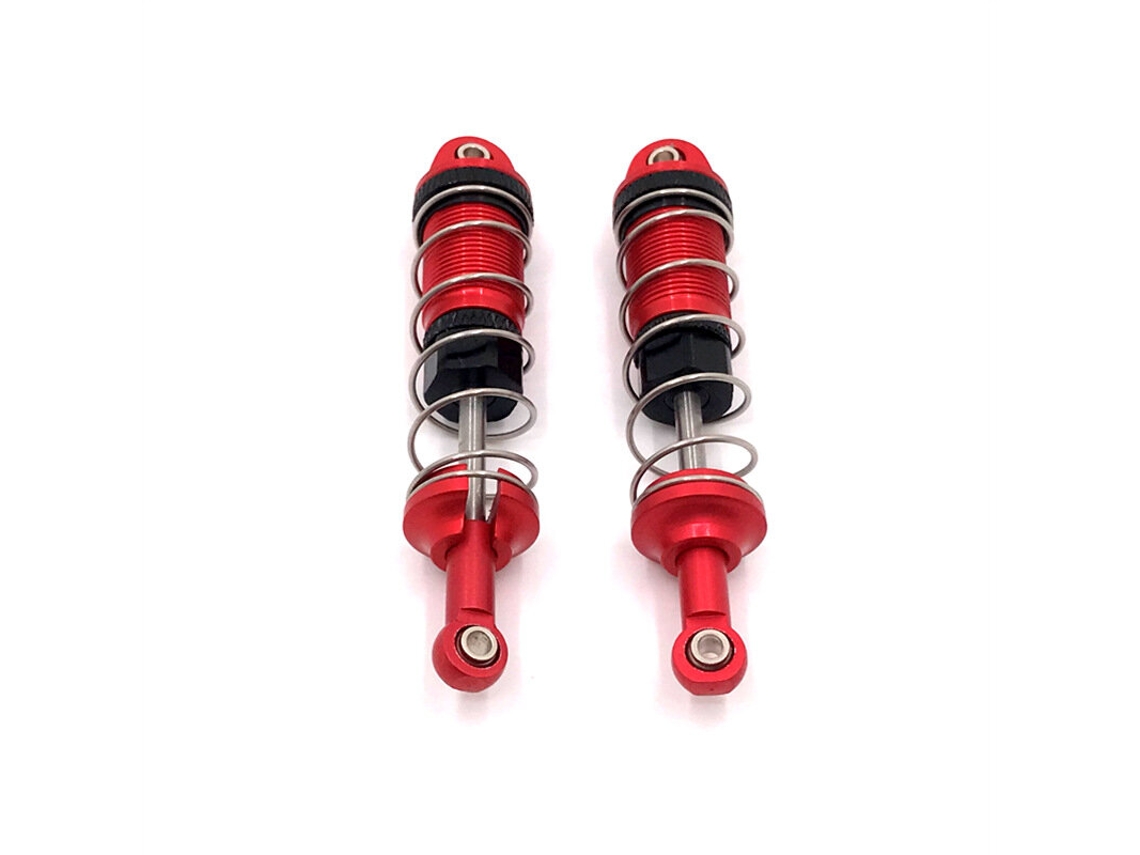 Amortecedor a Óleo Dianteiro e Traseiro em Metal Prateado para Carro Rc 1/16 Scy Jjrc MDUG (2 Peças)