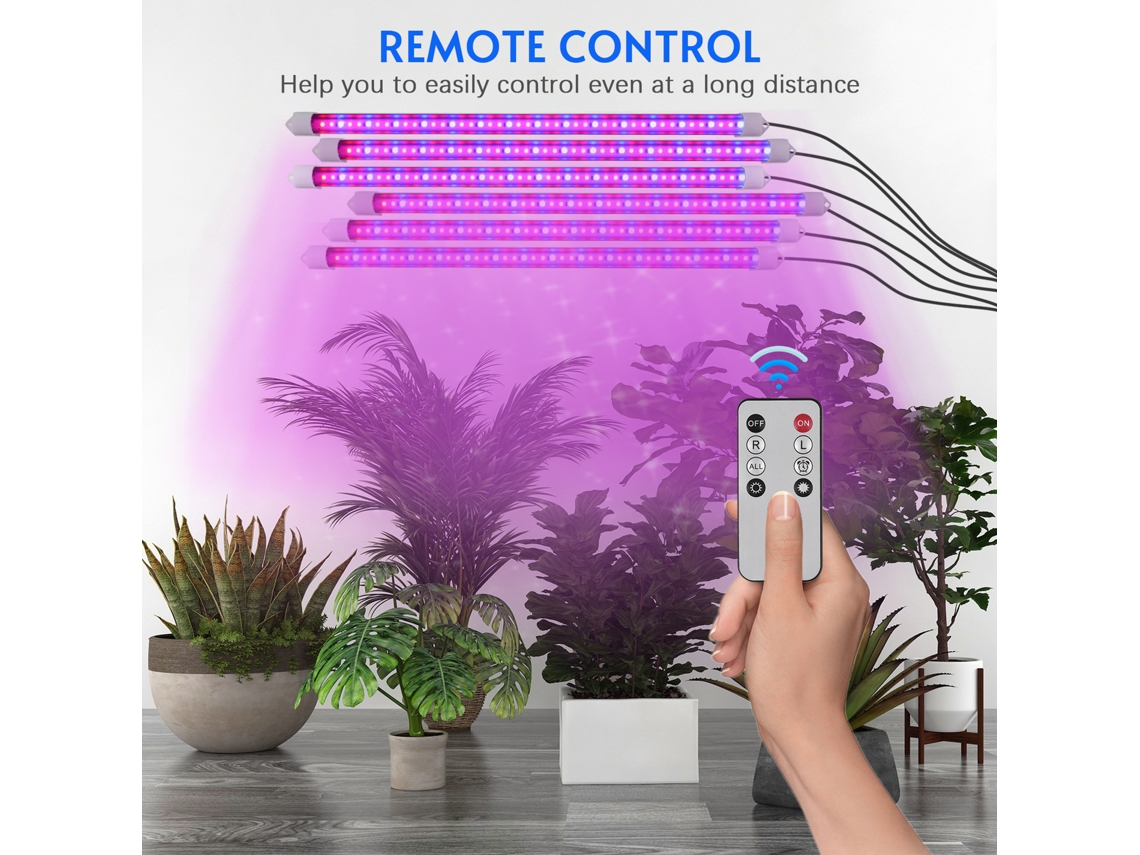 Luzes Led para Plantas Internas com Timer e Controle Remoto