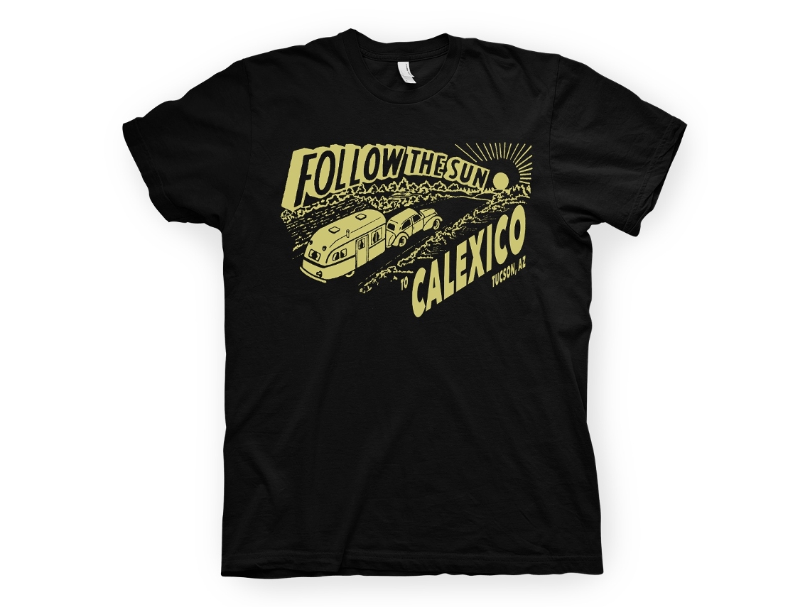 Calexico Follow The Sun T shirt ROCKINSTONE Unisex Adults Best Sellers Size:m