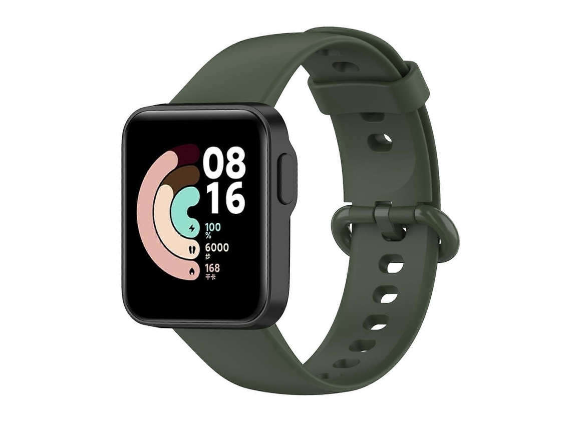 Pulseira De Silicone Para Relógio Com Fivela De Aço Preta Sólida
