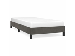 Bed Frame, Bed Frames Vidaxl Cinzeto Veludo (90 X 200 Cm)