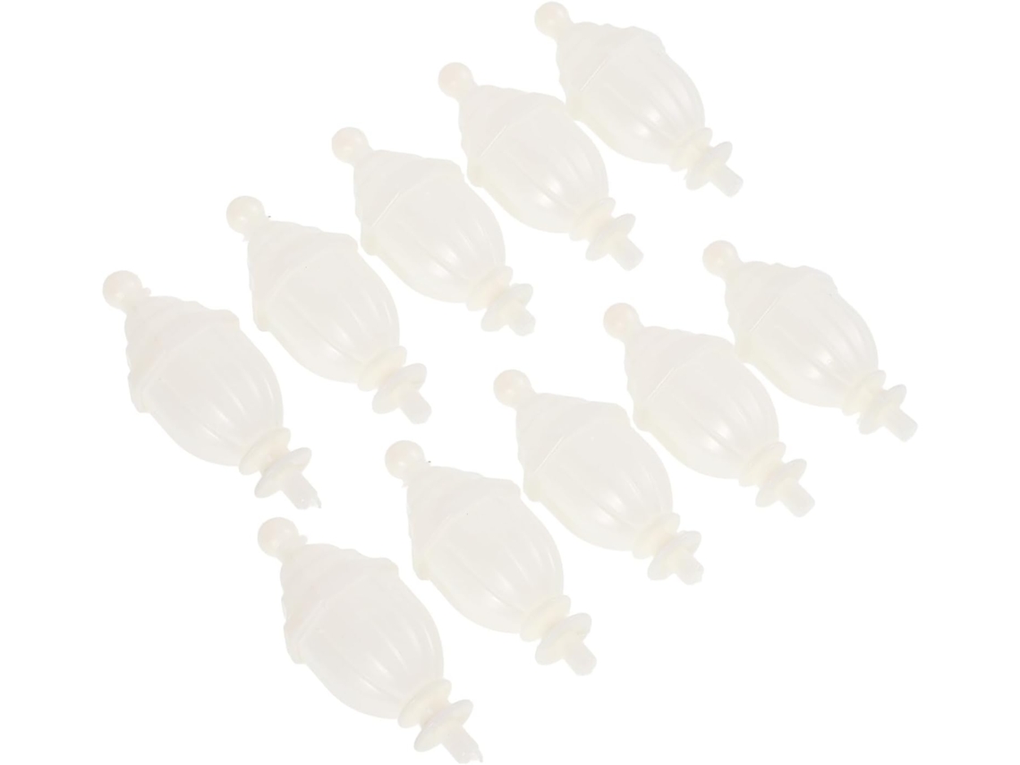 Homsfou Conjunto De 8 Peças Mosquiteiro Plástico Branco Para Cama, Fácil De Instalar E Limpar, Ideal Para Decoração E