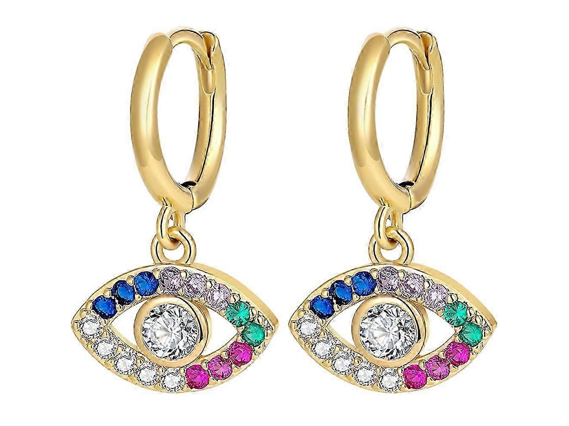 Brincos De Olho Mau Com Strass, Par, Presente De Natal Para Mulheres
