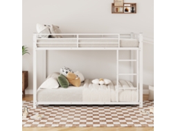 Cama Infantil 140x200 Andar Ferro Branco Clássico
