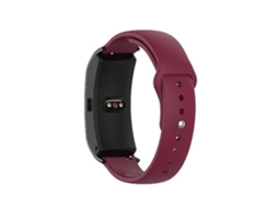 Lurelia Pulseira De Silicone 18 Mm, Compatível Com Garmin Vivomove 3s/ 4s Fivela Reversa, Cor Vinho Tinto