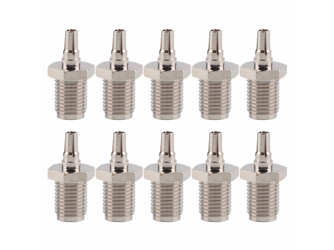 Conjunto de 10 Conectores Rf Coaxial Sma Fêmea para Crc9 Ofc Banda Larga Adaptador para Gps Wifi Hotspot