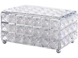 Caixa De Lenços De Vidro, Design Nórdico, Elegante, Porta-guardanapos, Barra Em Formato De Diamante, Decoração Para