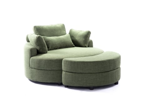 Poltrona Yhl Voyura Q Myd 2306 Lightgreen Moderna Com Apoio Verde Claro