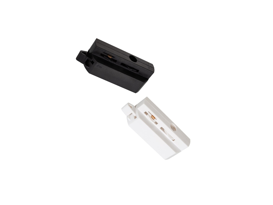 Adaptador Para Carril Monofásico Preto