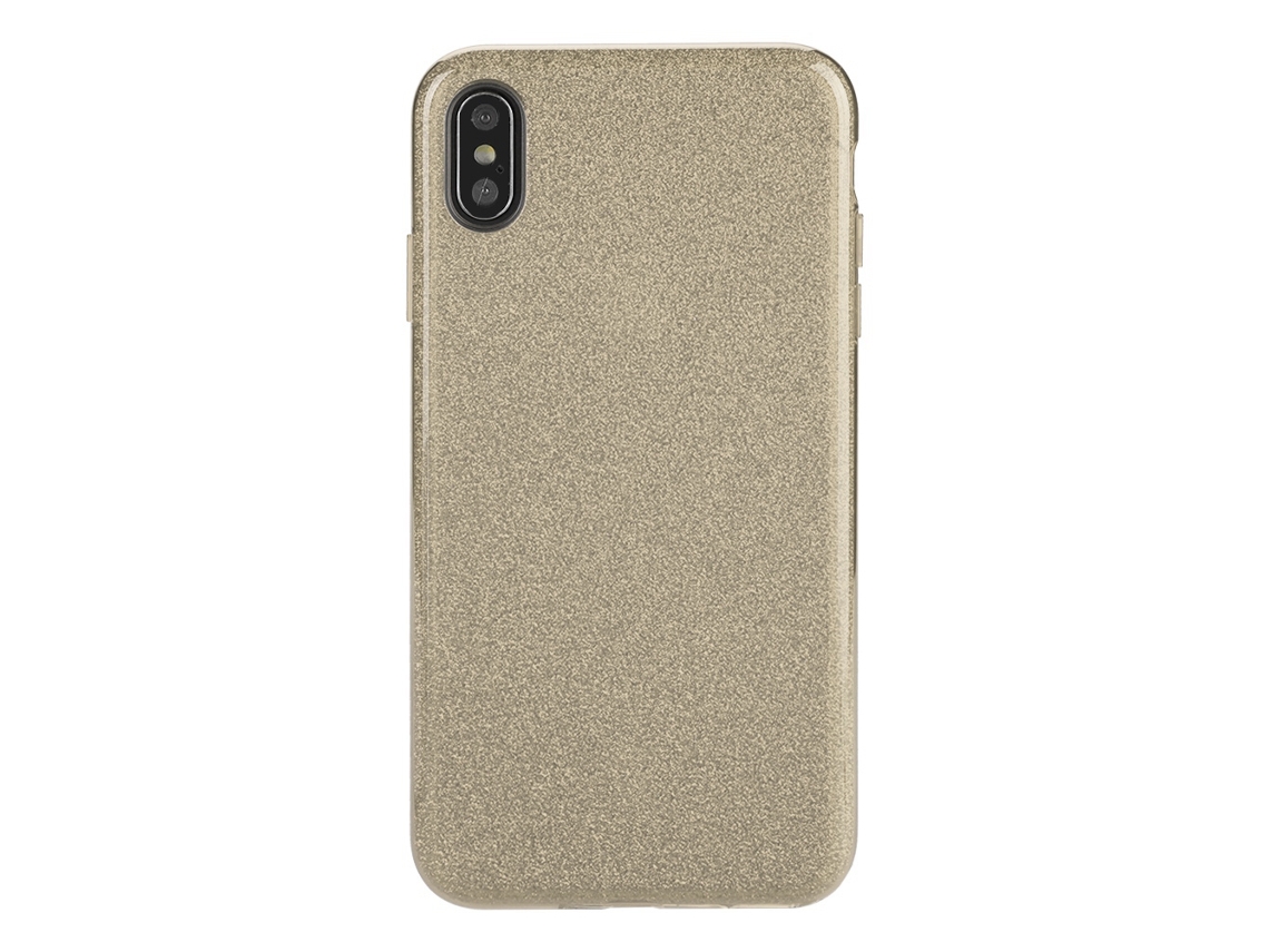 Capa dourada para iPhone Xs Max com proteção total EOOCOO