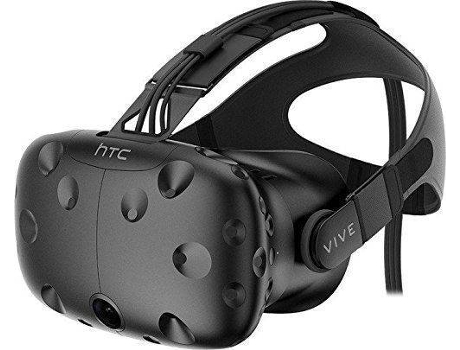 Óculos Realidade Virtual HTC Vive Original em Preto — Bluetooth | 110º | 1080 x1200p | Kit completo