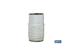 Carrete cuerda esp. arranque 5 mm 100 mts bco