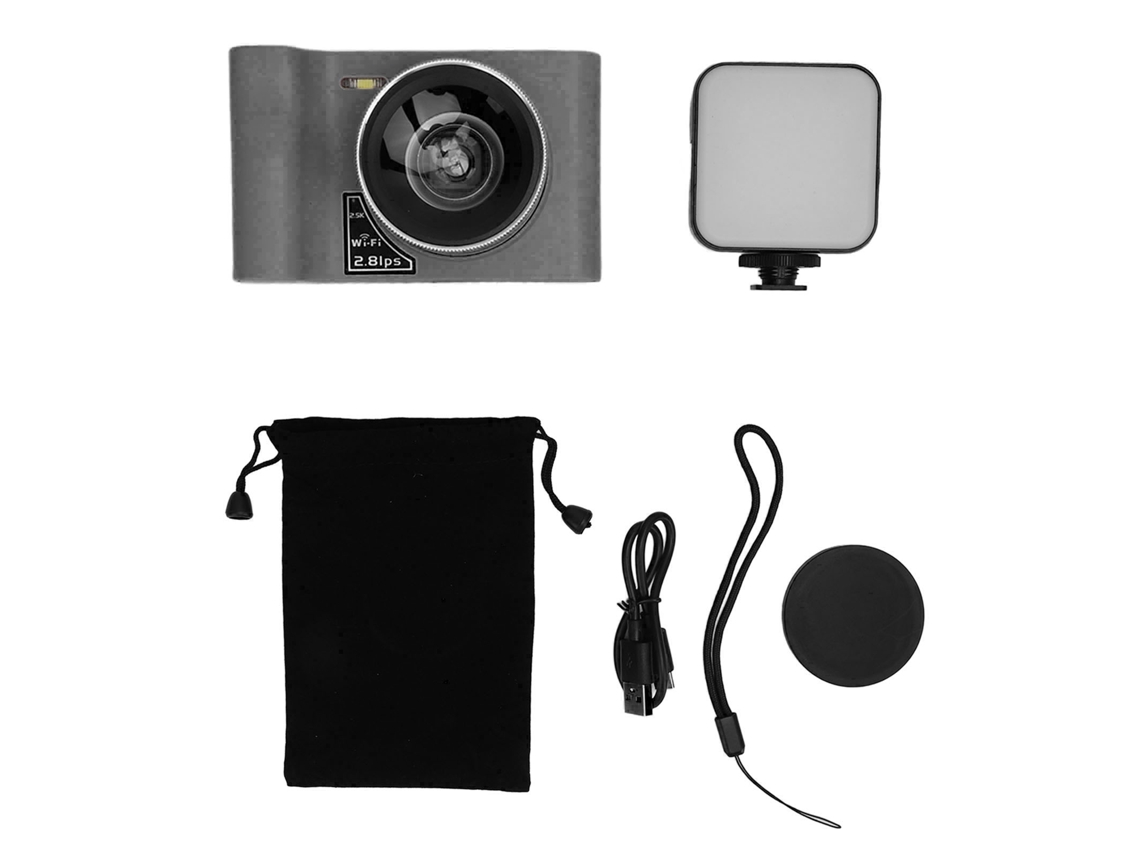 2.5k 24mp Digital Camera 2.8inch Screen 16x Digital Zoom Multifunctional Wifi Digital Camera Vlogging Camera With Fill Light Black LAXISCREED